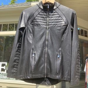 spanx faux leather jacket